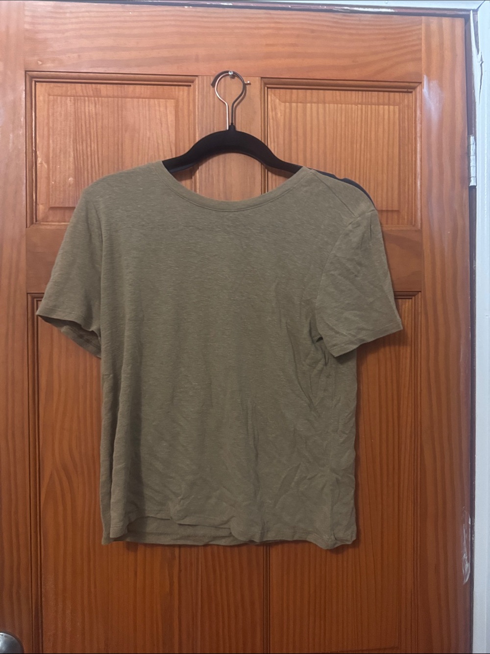 Banana Republic Olive Green Short Sleeve Crew Tee